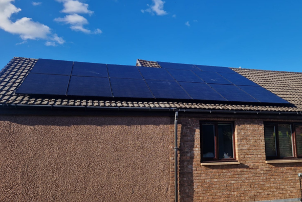 Solar Panels Solar Panel on Roof in Scotland